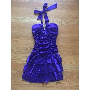 Deb royal purple dress